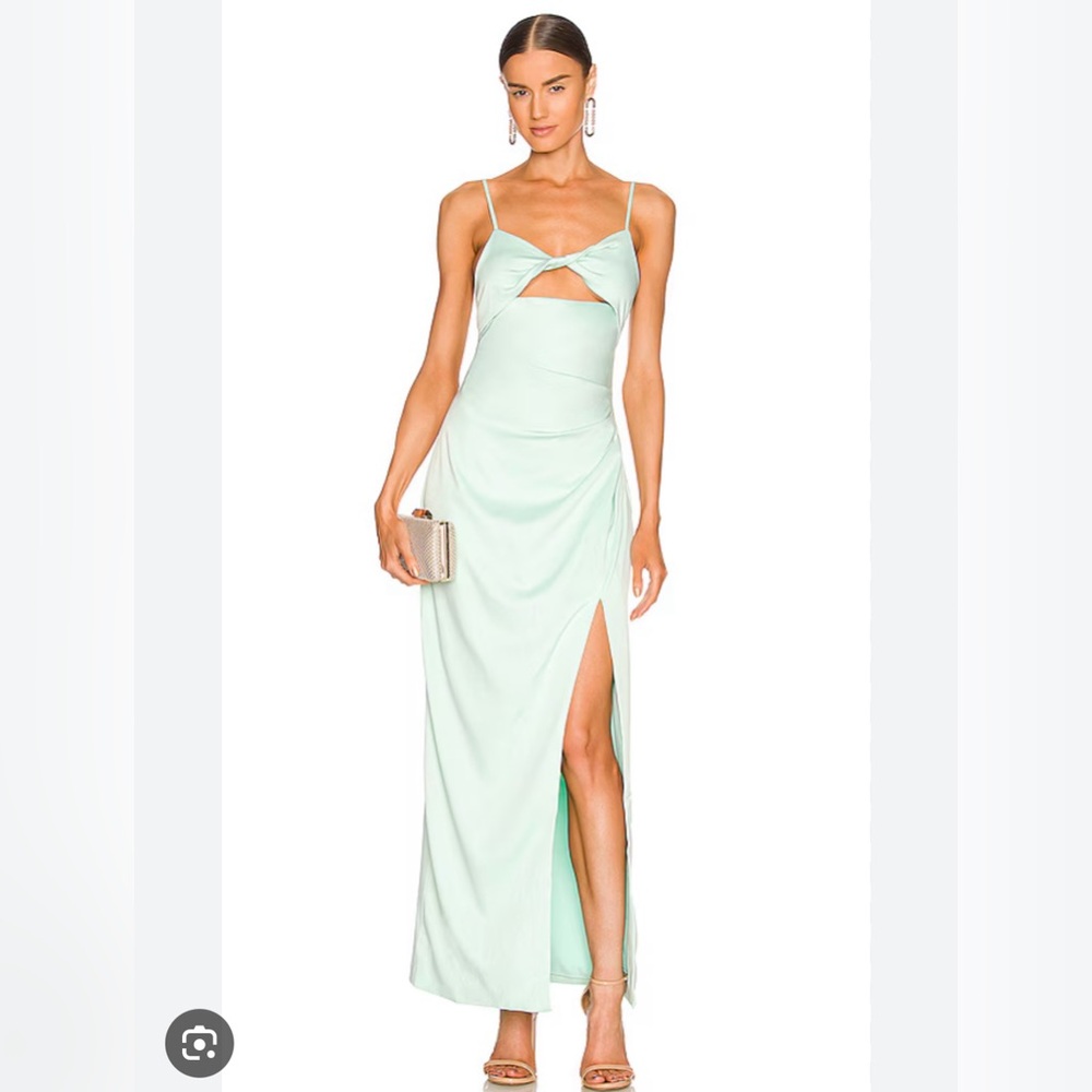 elliatt x revolve pearl dress in mint